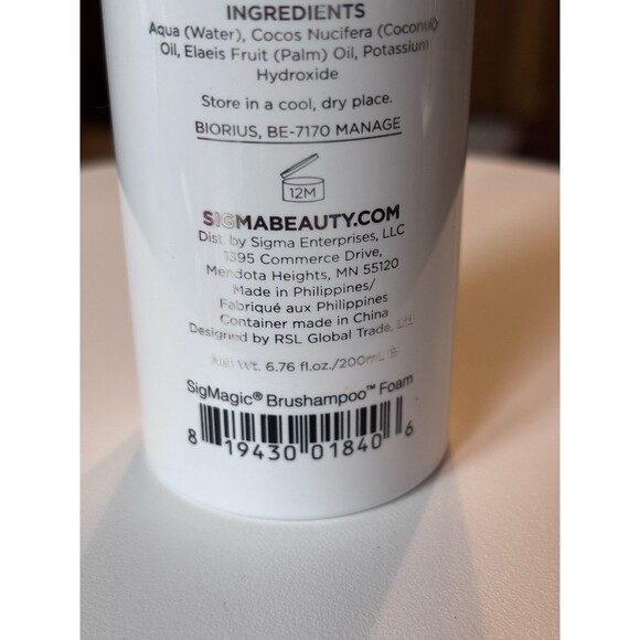 Sigma Beauty Sigmagic Foam Makeup Brush Shampoo Makeup Brush Cleaner 6.76. FL. - Picture 4 of 4